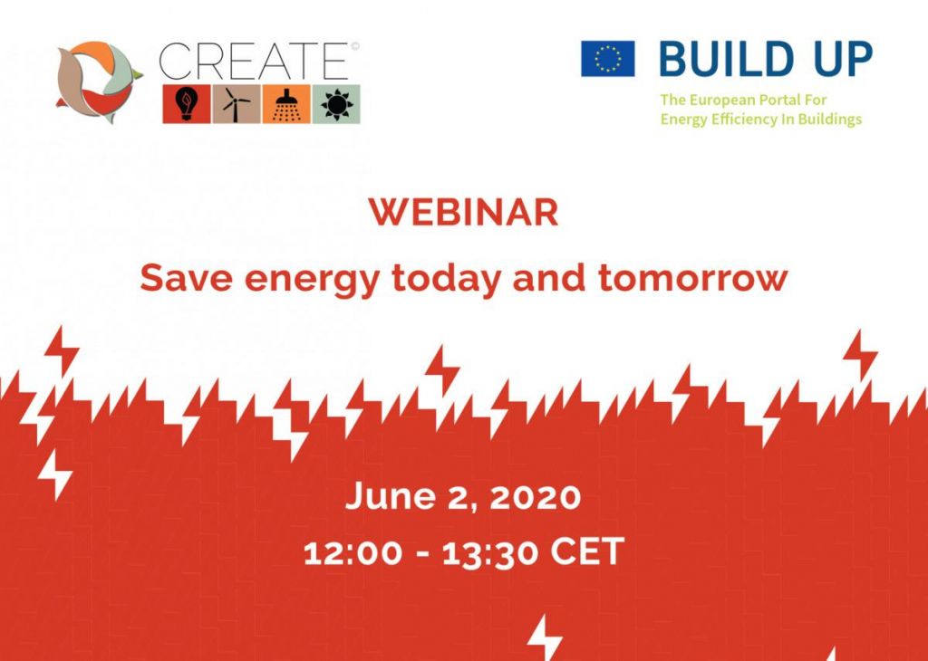 Webinar - CREATE project: Save energy today and tomorrow