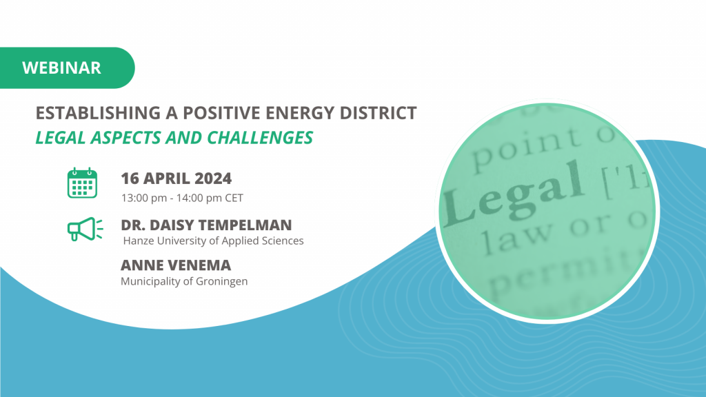 WEBINAR: Navigating Legal Challenges in Establishing Positive Energy Districts